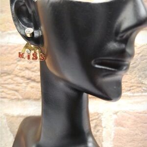 KISS Gold and Red Earrings